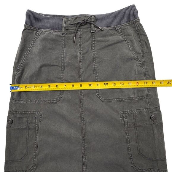 NWT American Eagle Y2K Vibe Lyocell Cargo Maxi Skirt Gorpcore Utility Gray 2 - Picture 14 of 16
